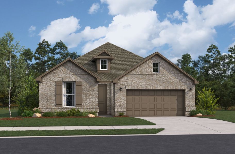 Representative exterior photo of a completed home built from the Guadalupe by Beazer Homes in Westridge, San Antonio, TX (Image 5). Representative exterior photo of a completed home built from the Guadalupe by Beazer Homes in Westridge, San Antonio, TX (Image 5).