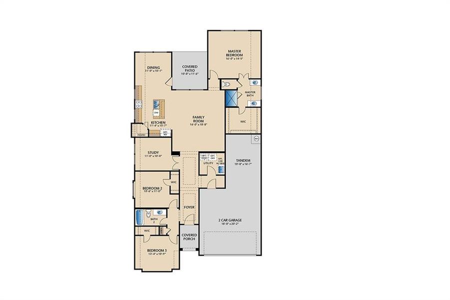 3933 Melica Lane - Coppell Floor Plan 3933 Melica Lane - Coppell Floor Plan