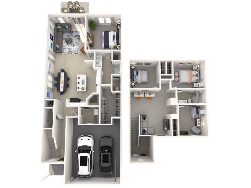 2D floor plan layout for the Sydney by Meritage Homes in Greystone - Ridge Series, Smyrna, TN (Image 4).