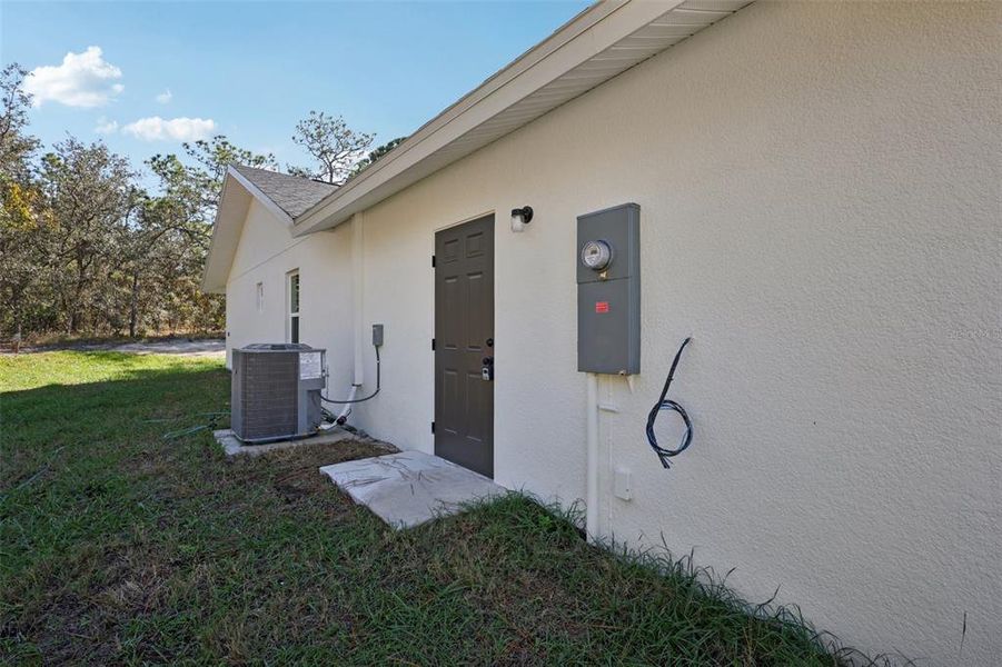 Exterior details and patio area of a home in , Brooksville (Image 4). Exterior details and patio area of a home in , Brooksville (Image 4).