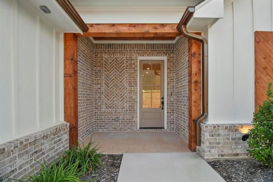 Exterior details and patio area of a home in , Tyler (Image 29).