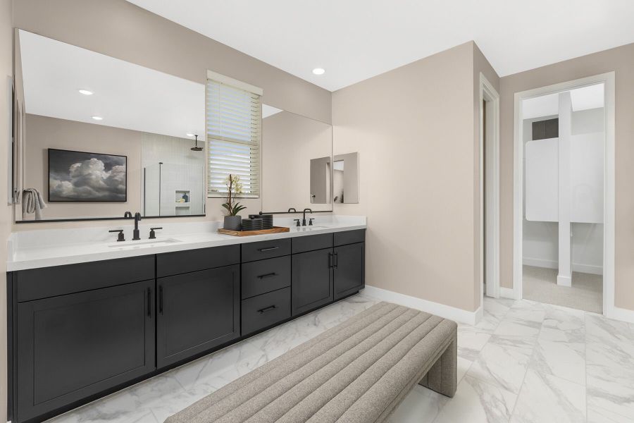 Representative furnished interior of a home built from the Mahogany by Mattamy Homes in Landmarke, Queen Creek (Image 14).