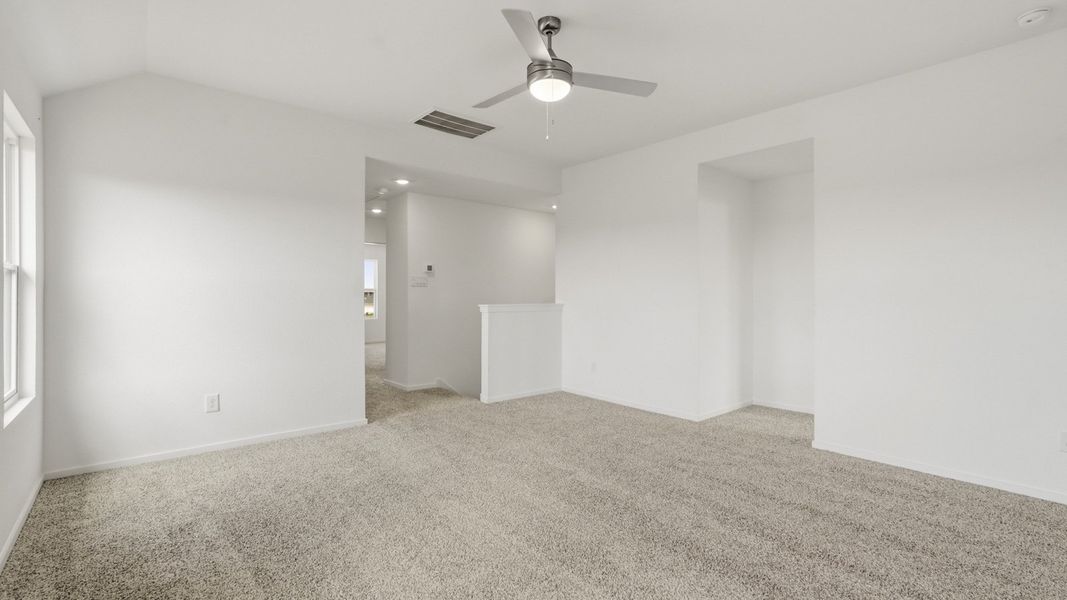 Representative unfurnished interior of a home built from the Kate by D.R. Horton in Cypress Green, Hockley (Image 17). Representative unfurnished interior of a home built from the Kate by D.R. Horton in Cypress Green, Hockley (Image 17).