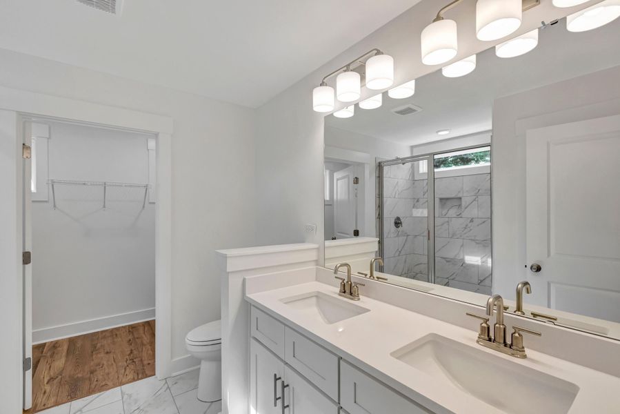 Furnished interior view inside a new home in , Awendaw (Image 10).