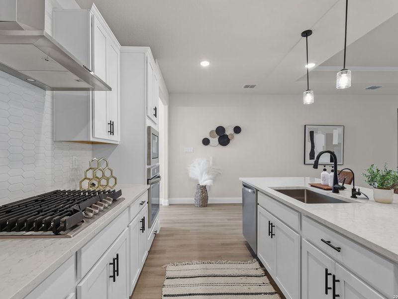 Furnished interior view inside a new home in The Reserve at Potranco Oaks, Castroville (Image 13).