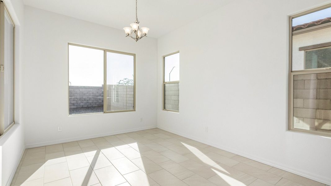 Furnished interior view inside a new home in Arroyo Seco - Hacienda, Buckeye (Image 6).