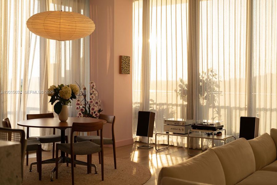 Furnished interior view inside a new home in , Miami (Image 15).