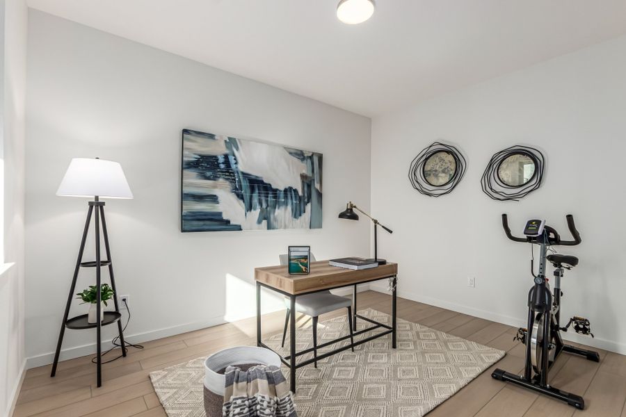 Furnished interior view inside a new home in Parkside at Victory Ridge, Colorado Springs (Image 17).
