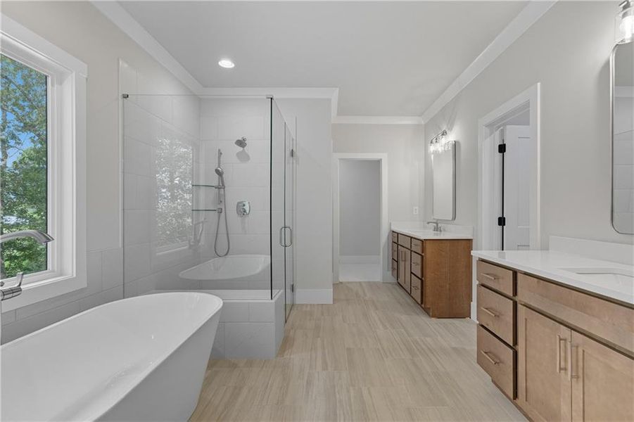 Furnished interior view inside a new home in , Canton (Image 7).