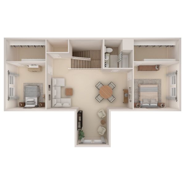 2D floor plan layout for the Munich ESP by K. Hovnanian® Homes in Westland Ranch - 70' Homesites, League City, TX (Image 14). 2D floor plan layout for the Munich ESP by K. Hovnanian® Homes in Westland Ranch - 70' Homesites, League City, TX (Image 14).