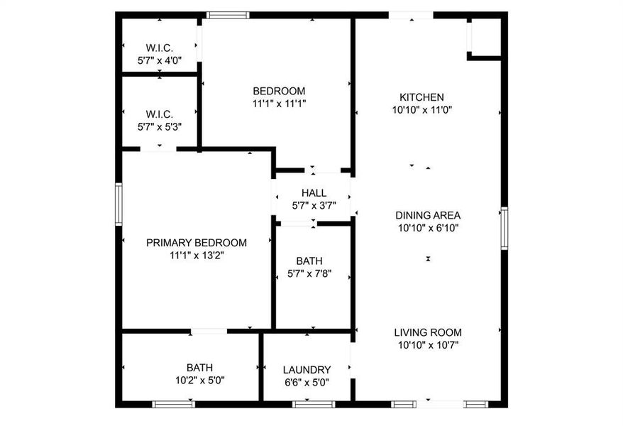 2D floor plan layout of this home in , Rice, TX (Image 4).