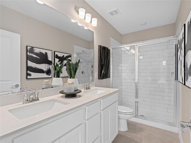Furnished interior view inside a new home in EverBe, Orlando (Image 21).