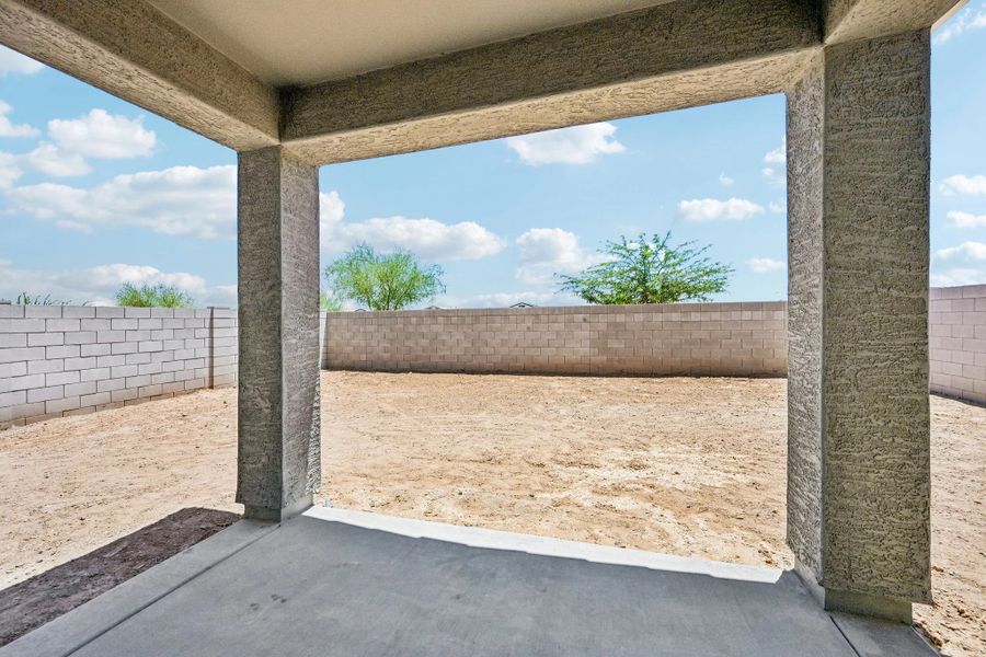 Covered patio