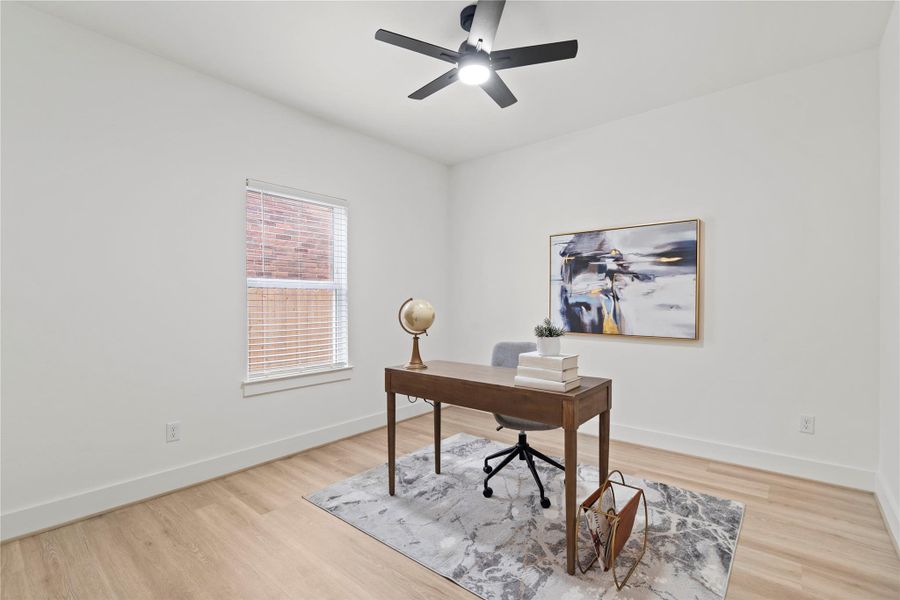 Clean white walls, modern trim, and wide-plank LVP flooring give each bedroom a fresh, timeless canvas for any style.