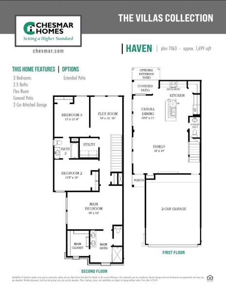 2D floor plan layout of this home in Woodforest, Montgomery, TX (Image 5).
