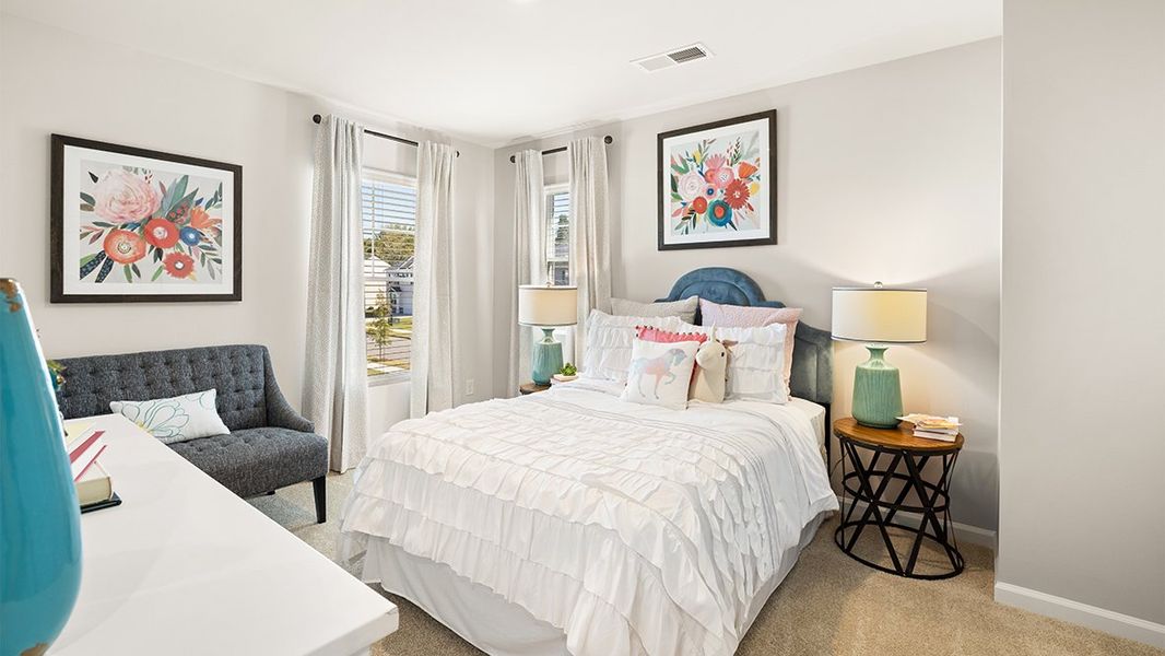 Representative furnished interior of a home built from the Elle by D.R. Horton in Highland Hills, Graniteville (Image 27). Representative furnished interior of a home built from the Elle by D.R. Horton in Highland Hills, Graniteville (Image 27).