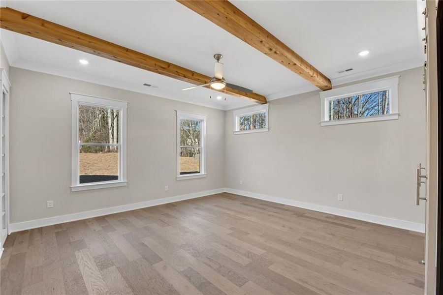 Spacious, unfurnished interior of a new home in , Hiram (Image 53).
