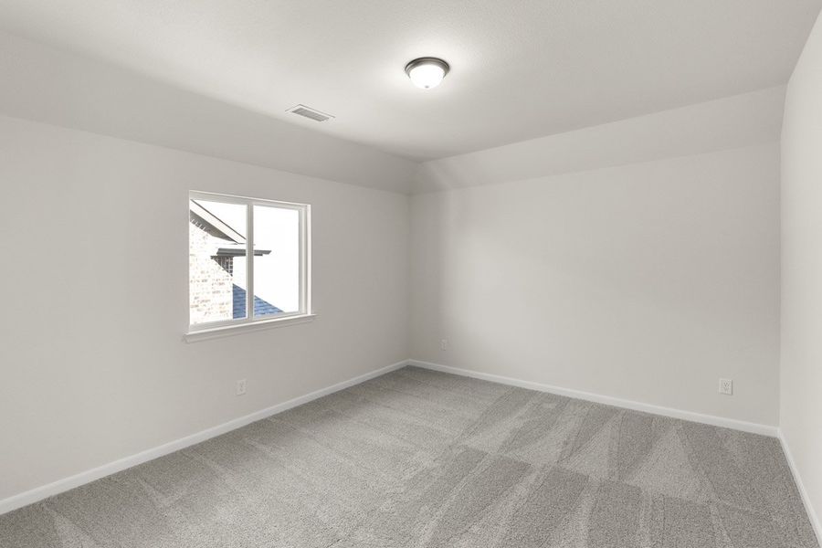 Representative unfurnished interior of a home built from the Preston by Pacesetter Homes in Park Hills, Rockwall (Image 29). Representative unfurnished interior of a home built from the Preston by Pacesetter Homes in Park Hills, Rockwall (Image 29).