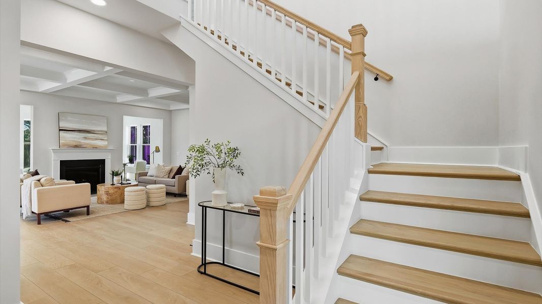 Representative furnished interior of a home built from the Stonehaven  II by DRB Homes in Oak Bend, Charleston (Image 7).