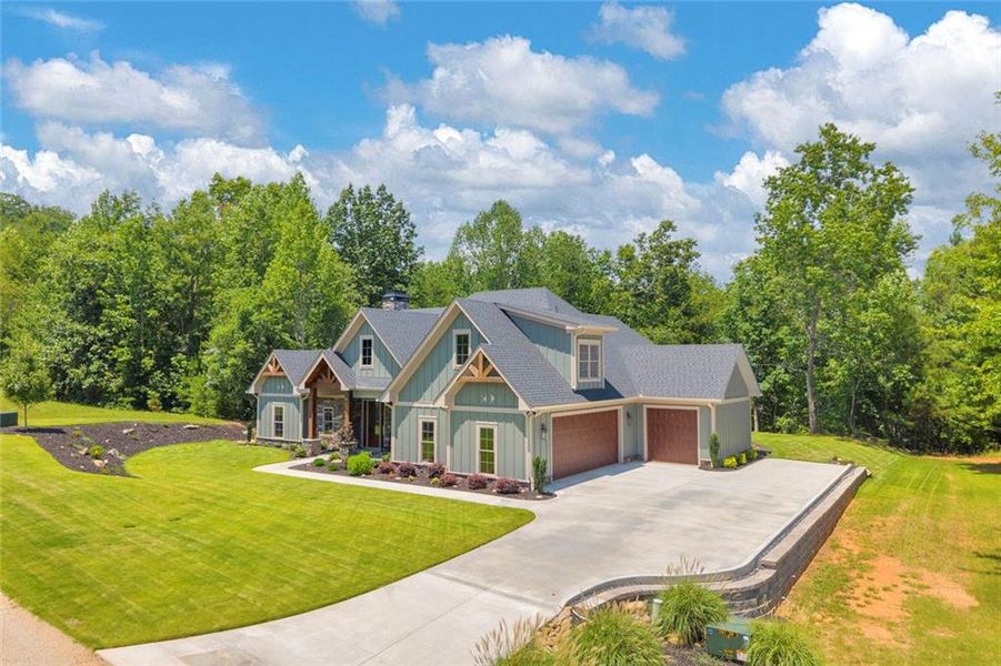 Front exterior of a new home in , Toccoa, GA, highlighting curb appeal (Image 2). Front exterior of a new home in , Toccoa, GA, highlighting curb appeal (Image 2).