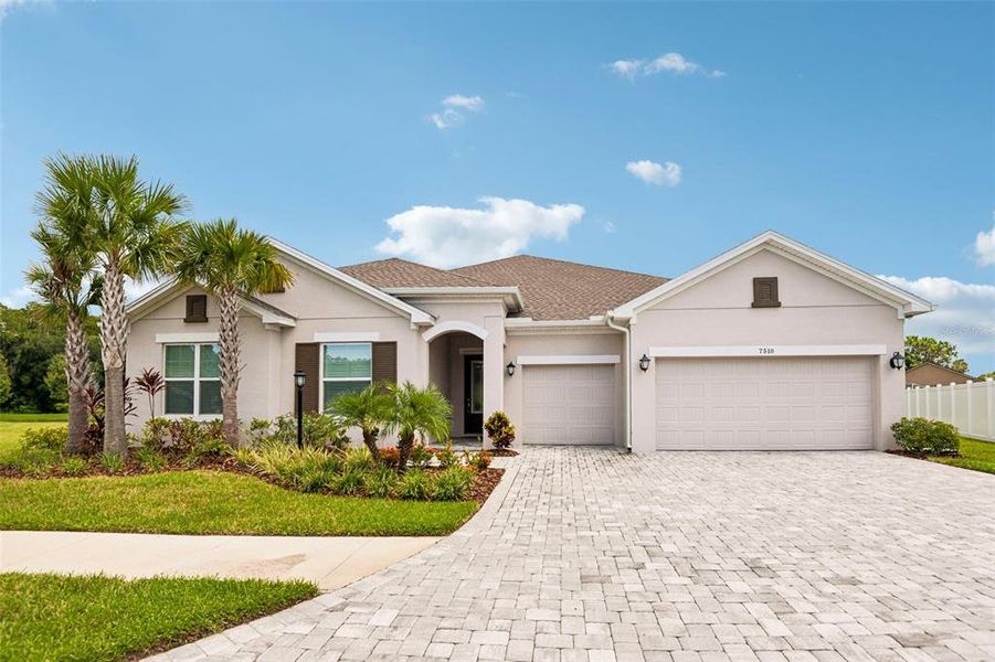 Front exterior of a new home in , Odessa, FL, highlighting curb appeal (Image 24).