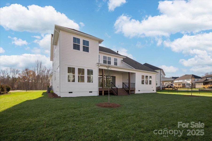 Exterior details and patio area of a home in Heritage at Marvin, Marvin (Image 27). Exterior details and patio area of a home in Heritage at Marvin, Marvin (Image 27).