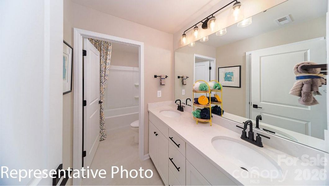Furnished interior view inside a new home in Falls Cove, Troutman (Image 10).