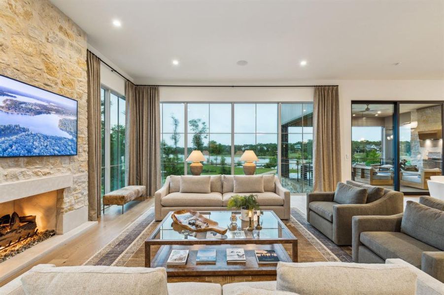 Furnished interior view inside a new home in , Malakoff (Image 22).