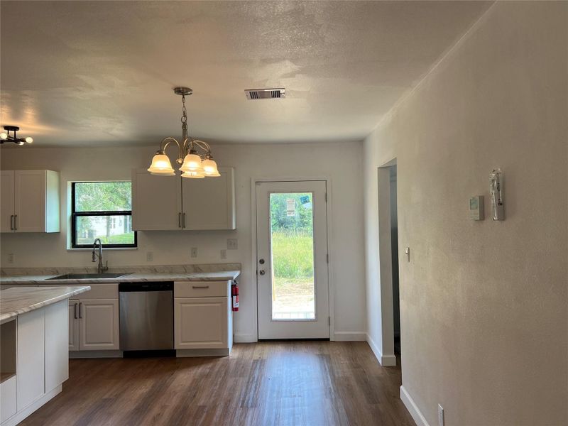 Back door to the Deck Back door to the Deck