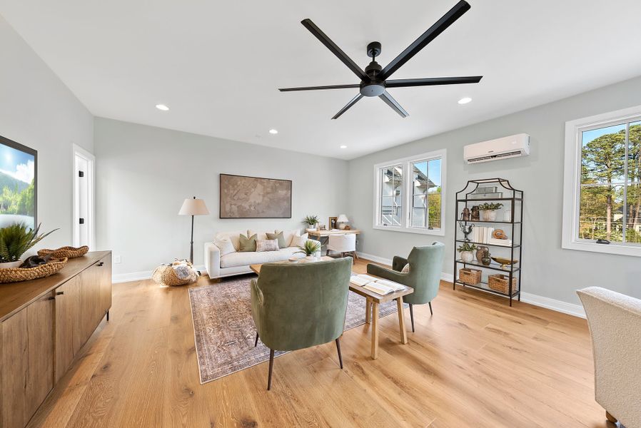 Representative furnished interior of a home built from the Eloise by Homes by Dickerson in The Founding at Blue Ridge, Raleigh (Image 28).