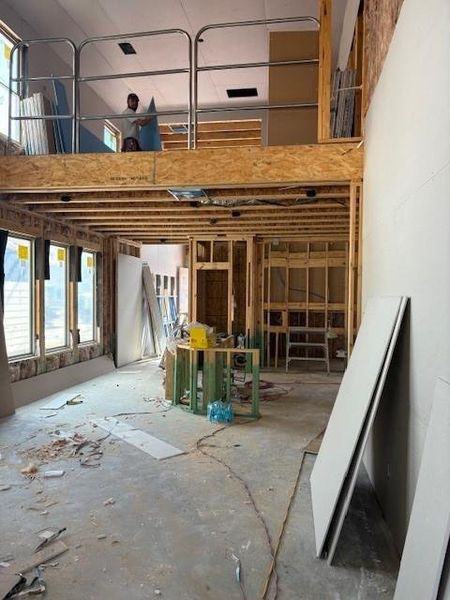 In-progress construction of a new home in The Meadows at Imperial Oaks, Spring, TX (Image 8).