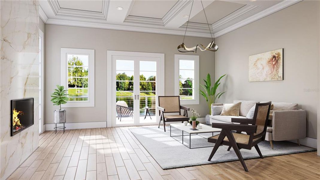 Furnished interior view inside a new home in , Lakeland (Image 3).