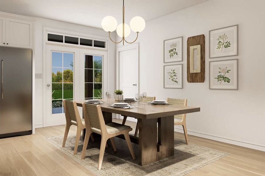 Representative furnished interior of a home built from the Otto by Zeal Home Builders in Echo Grove, Poolville (Image 7).
