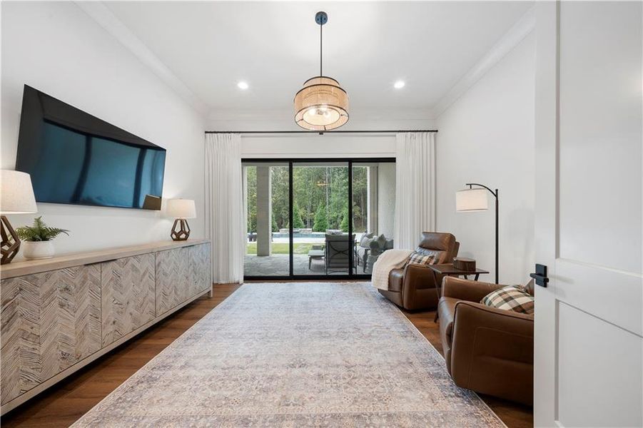 Furnished interior view inside a new home in , Alpharetta (Image 59).