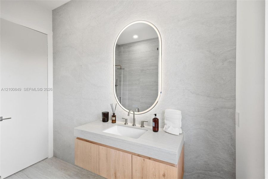 Furnished interior view inside a new home in , Palmetto Bay (Image 48).