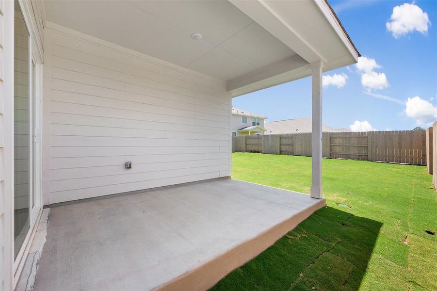 Exterior details and patio area of a home in The Colony, Bastrop (Image 3). Exterior details and patio area of a home in The Colony, Bastrop (Image 3).