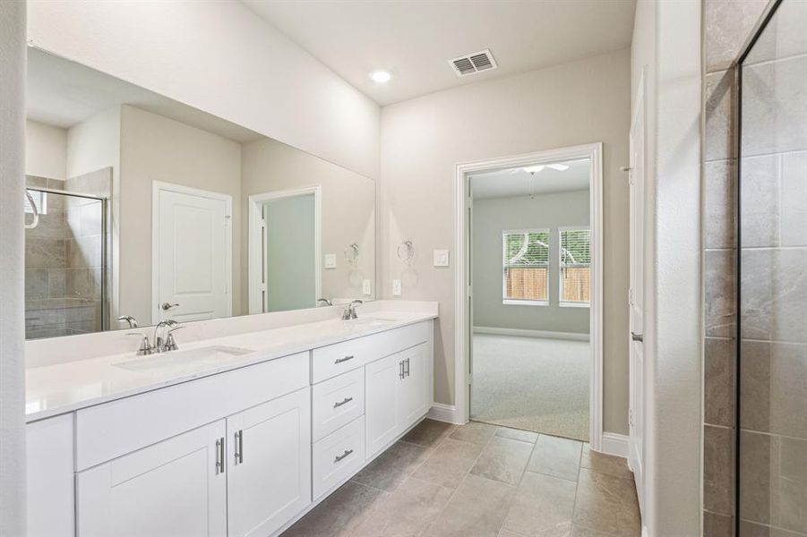 Furnished interior view inside a new home in Parks at Foster Crossing - Premier Series, Anna (Image 15). Furnished interior view inside a new home in Parks at Foster Crossing - Premier Series, Anna (Image 15).