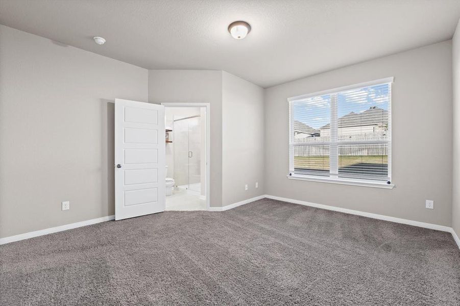 Unfurnished room with carpet and baseboards Unfurnished room with carpet and baseboards