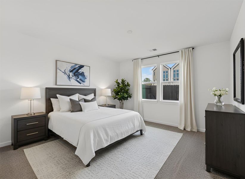 Furnished interior view inside a new home in Highland Commons, Houston (Image 11).