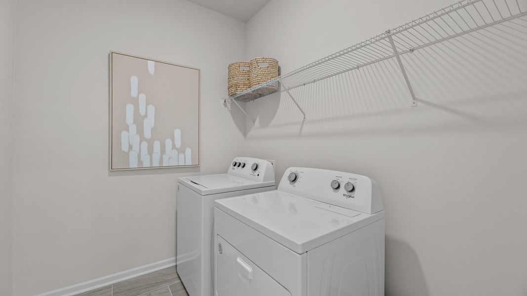 Representative furnished interior of a home built from the Clifton by D.R. Horton in The Villas at Collinswood, Aberdeen (Image 11).