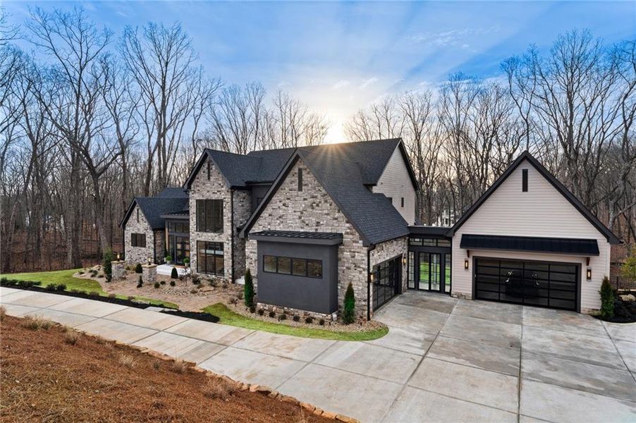 Front exterior of a new home in , Canton, GA, highlighting curb appeal (Image 32).