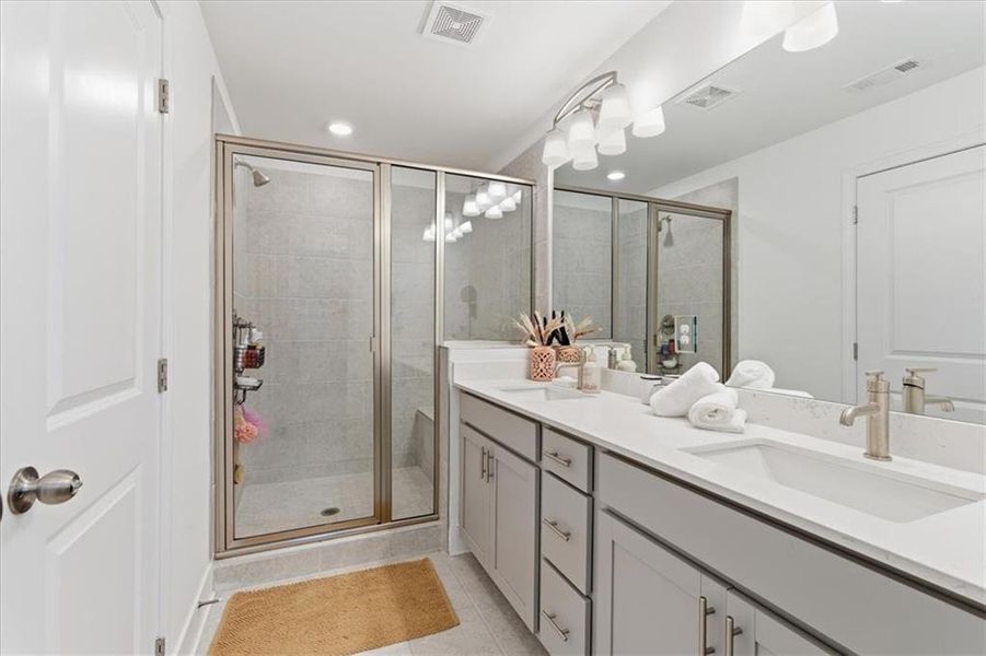 Furnished interior view inside a new home in Towns At Peachtree Corners, Peachtree Corners (Image 14).