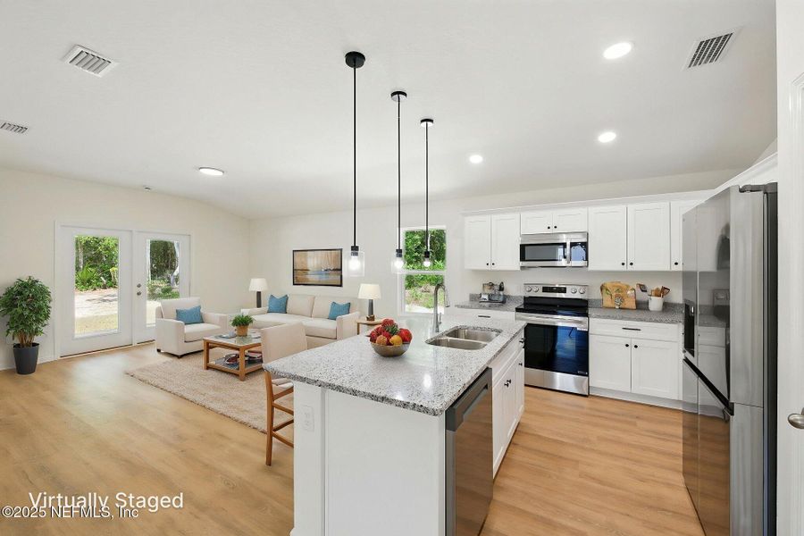 Furnished interior view inside a new home in , Satsuma (Image 12).