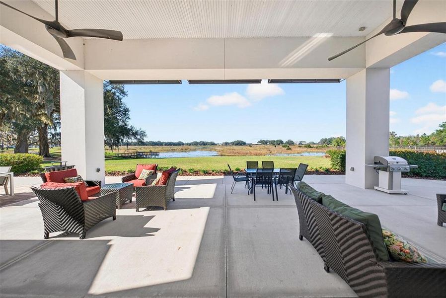 Exterior details and patio area of a home in , Oxford (Image 27).