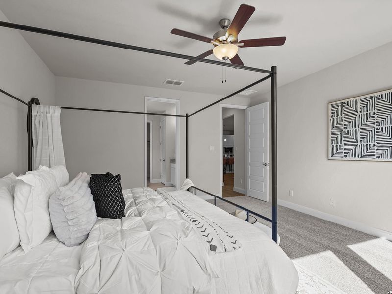 Furnished interior view inside a new home in Ladera, San Antonio (Image 15).