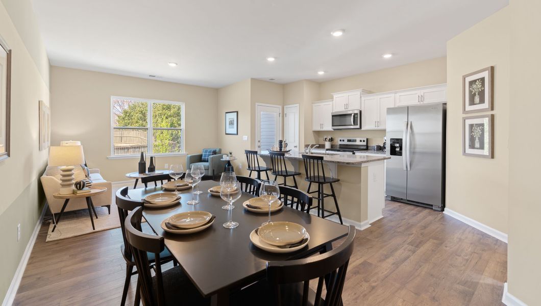 Furnished interior view inside a new home in Tanglewood Townes, Greenville (Image 6).
