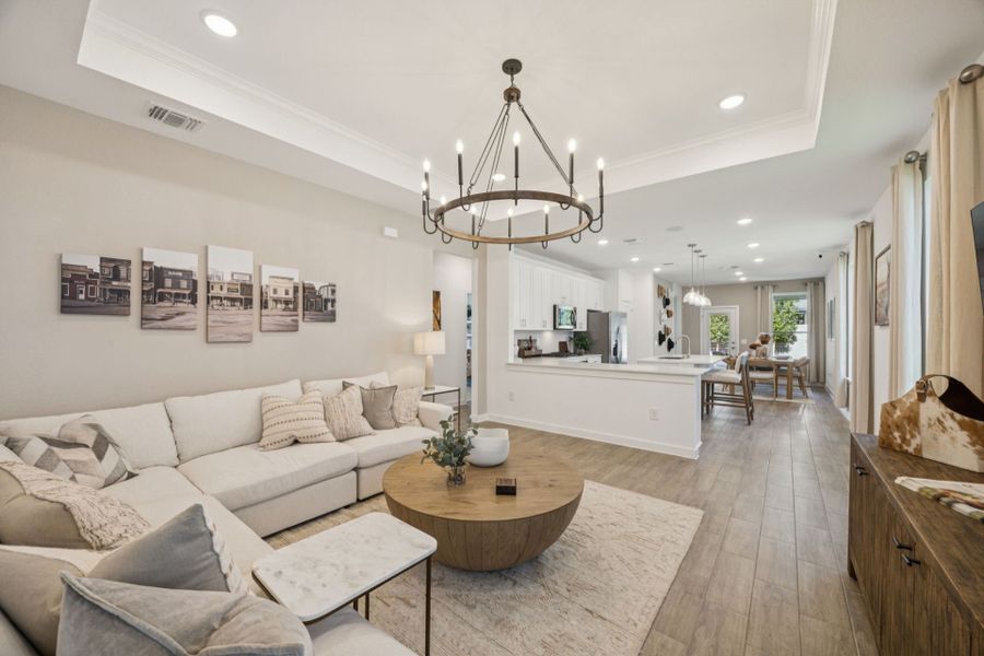 Representative furnished interior of a home built from the Lufkin by Pulte Homes in Pulte Homes at Two Step Farm, Montgomery (Image 14). Representative furnished interior of a home built from the Lufkin by Pulte Homes in Pulte Homes at Two Step Farm, Montgomery (Image 14).