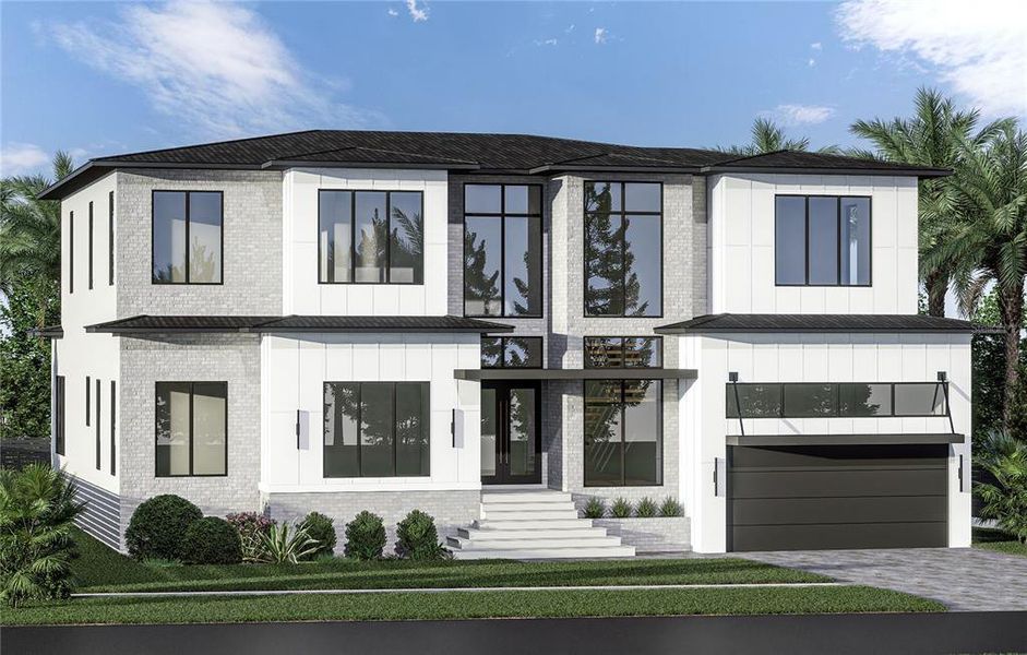 Front exterior of a new home in , St. Petersburg, FL, highlighting curb appeal (Image 2).