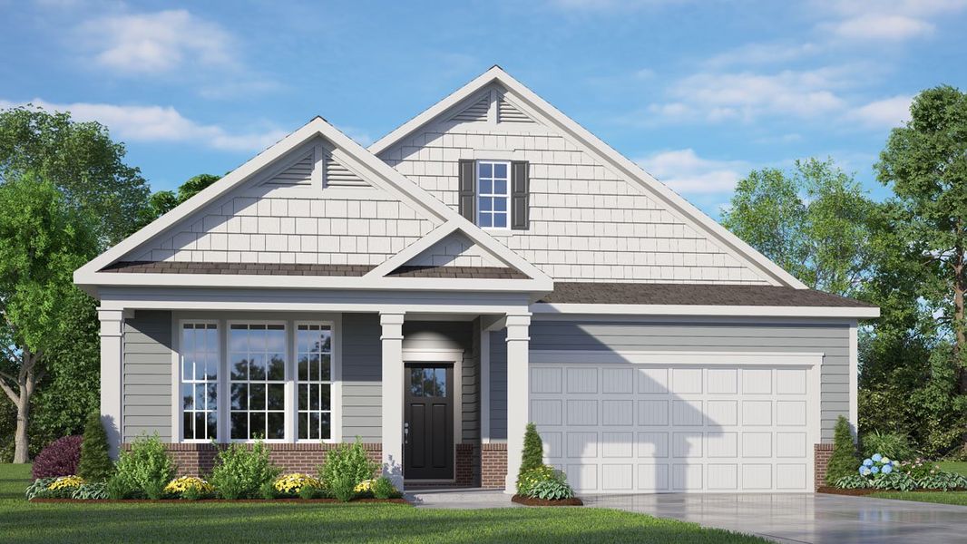 Representative exterior photo of a completed home built from the Clifton by D.R. Horton in Quarry Hills - Freedom, Swepsonville, NC (Image 20).