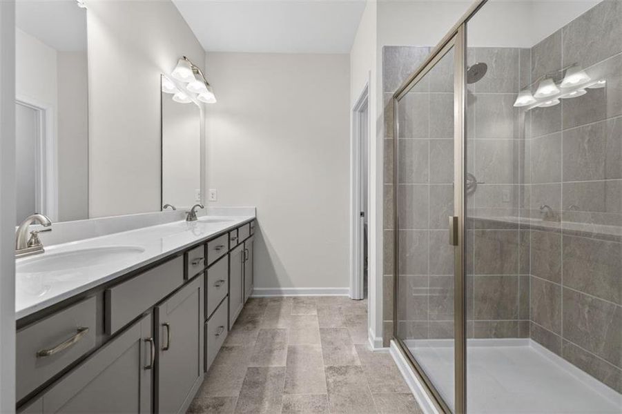 Furnished interior view inside a new home in Jameson Towns, Villa Rica (Image 9).